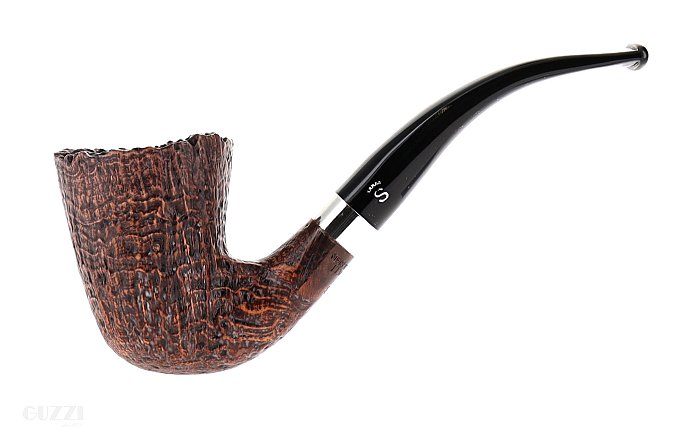Pipa Stanwell PLATEAUX 62 B sabbiata marrone shape bent dublin barktop
