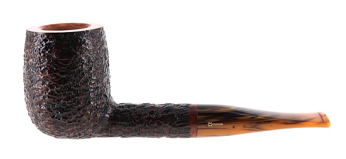 Pipa Savinelli TUNDRA 111 KS rusticata marrone shape billiard 9mm