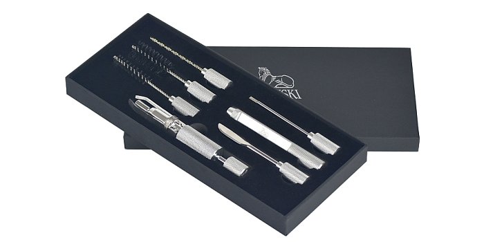 Lubinski - Set per pulizia pipa in scatola di cartone con Reamer