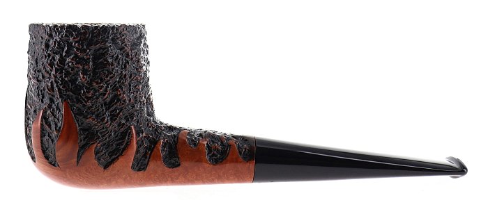 Pipa Castello 100° ANNIVERSARIO TABACCHERIA GUZZI Fiamme rusticata shape stand up fancy billiard Edizione Limitata Numerata N° 3/29