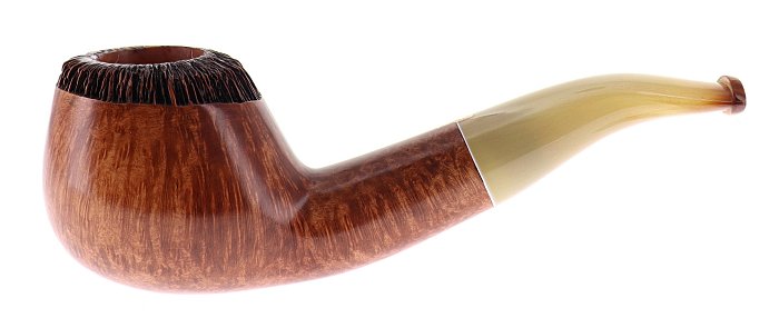 Pipa Amorelli *** 3 STELLE parzialmente Penna di San Michele shape brandy semicurva