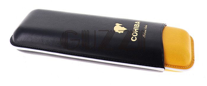 Portasigari in Pelle COHIBA - 2 Posti BLACK