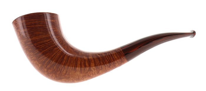 Pipa Damini liscia marrone shape oliphant
