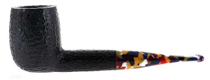Pipa Savinelli Arlecchino 111 KS rusticata nera shape billiard