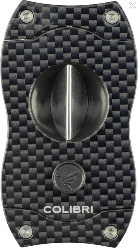 Colibri - Taglia Sigari - V-Cut CARBON PRINT - Nero