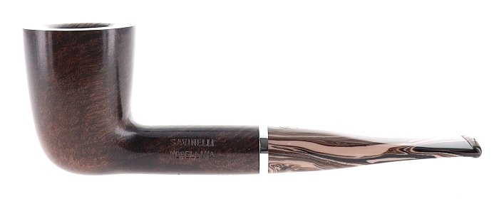 Pipa Savinelli Morellina 409, liscia marrone, shape Dublin dritta, filtro 6mm