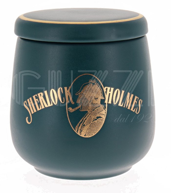Lubinski - Vaso Porta Tabacco CLASSIC in Ceramica Verde - Umidificato