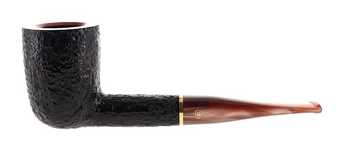 Pipa Savinelli Roma Lucite 412 KS, rusticata marrone, shape Capiente Dublin dritta, filtro 6mm
