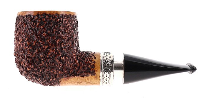 Pipa Ser Jacopo dalla Gemma R1 C DELECTA rusticata marrone shape chubby billiard brucianaso