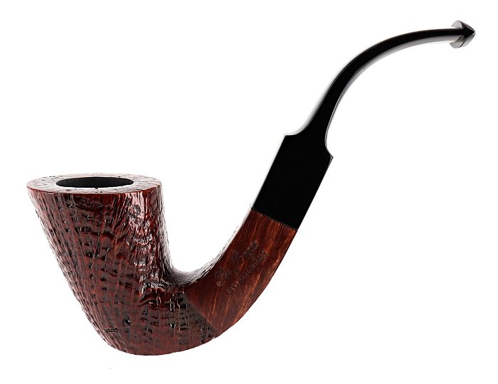 Pipa Ser Jacopo dalla Gemma S2 sabbiata marrone shape bent saxophone