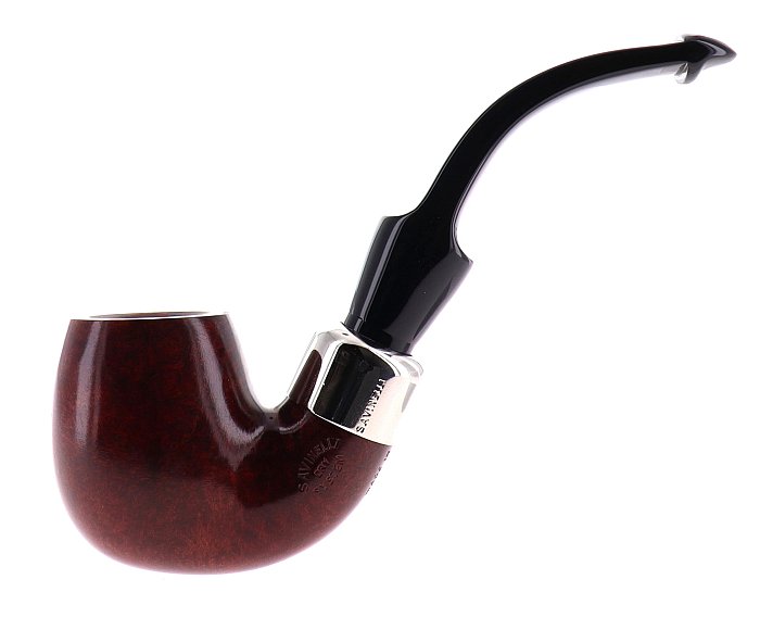 Pipa Savinelli - NEW DRY SYSTEM liscia marrone 613 shape bent, filtro 6mm