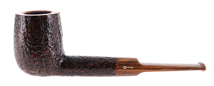 Pipa Savinelli TUNDRA 114 KS rusticata marrone shape billiard 9mm