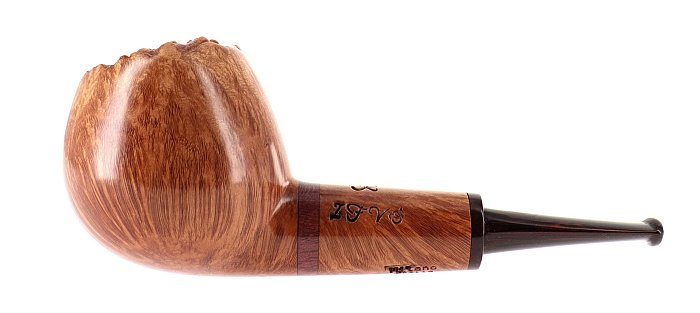 Pipa In Fumo Veritas RIBOLLA liscia chiara shape magnum apple barktop