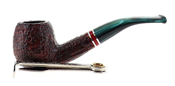 Pipa SAVINELLI St. Nicholas 2026 626 rusticata shape half bent apple - FIltro 6mm - Edizione Limitata