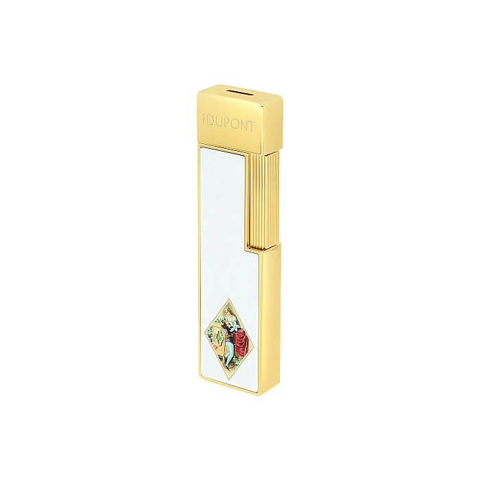 ST Dupont - NEW Twiggy - ROMEY Y JULIETA - Limited Edition - Laccato Bianco/Dorato