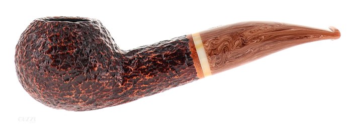 Pipa Savinelli DOLOMITI 321 rusticata marrone shape author 9mm
