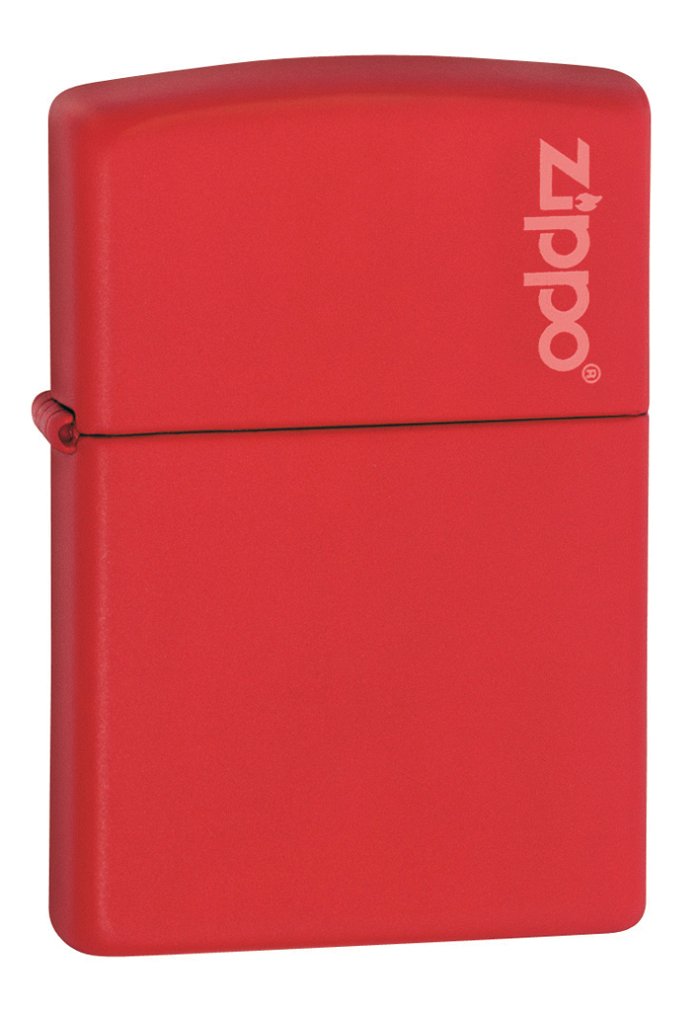 Zippo Rosso Matte con Logo
