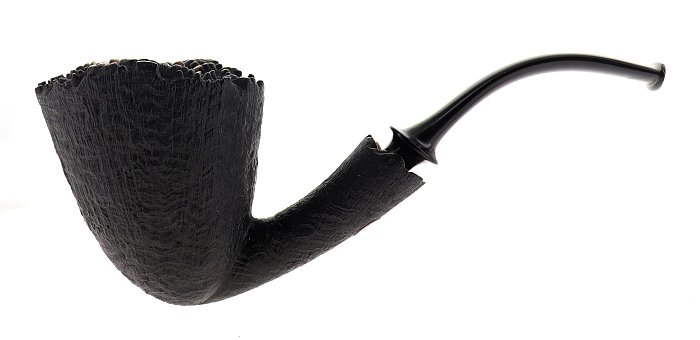 Pipa Piero Vitale ** 2 STELLE sabbiata nera shape bent dublin barktop