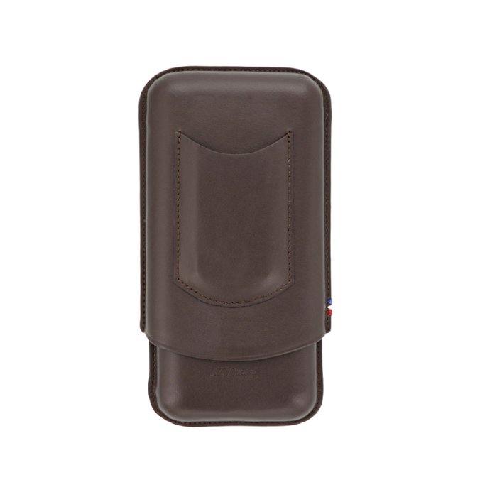 ST Dupont - ATELIER - Porta Sigari Triplo in Pelle - Marrone
