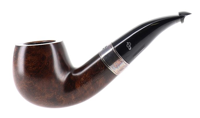 Pipa Peterson 160th Anniversary 2025 Pat B liscia marrone shape half bent apple Edizione Limitata Numerata N° 1642/ 2400