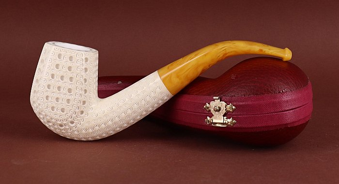 Pipa in Schiuma di mare Lubinski GRUPPO 8 AIR CONDITIONED shape panel bent billiard