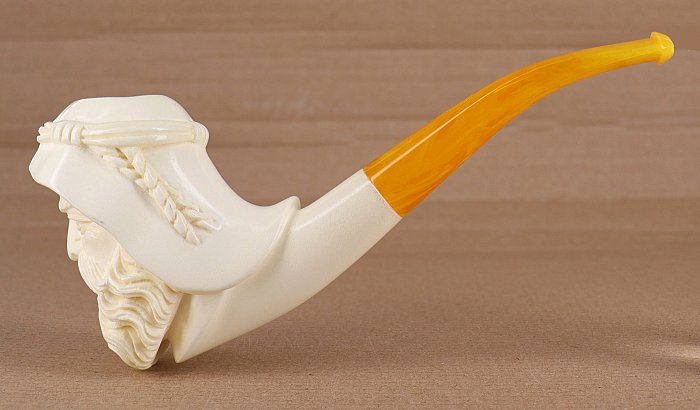 Pipa in Schiuma di mare Lubinski Arabo shape freehand