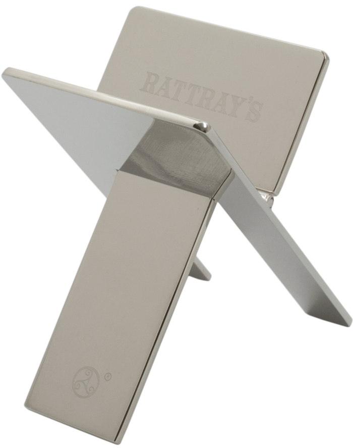 Rattray's - Poggia sigari pieghevole da tasca con fodero pelle - Chromo