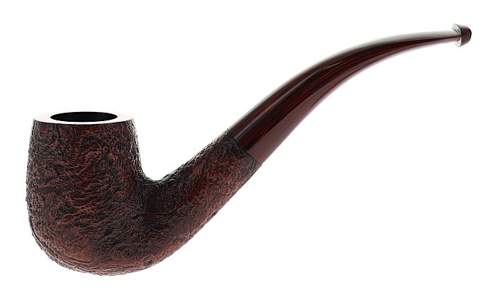 Pipa Dunhill CUMBERLAND 4102 sabbiata marrone shape stand up bent billiard