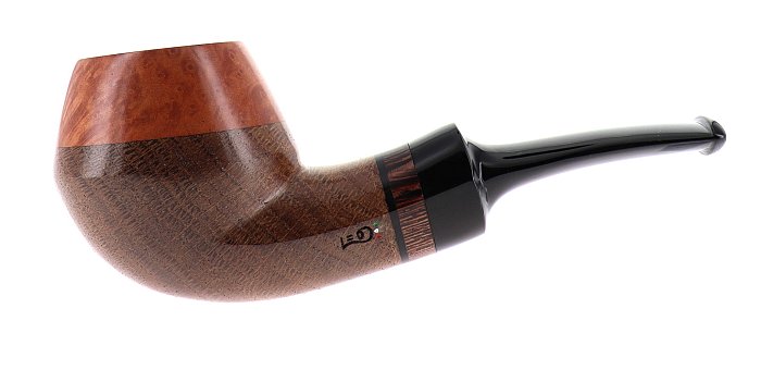 Pipa LEO Petra Morta Bog Oak shape half bent bulldog