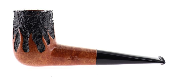 Pipa Castello 100° ANNIVERSARIO TABACCHERIA GUZZI Fiamme rusticata shape stand up billiard Edizione Limitata Numerata N° 6/29