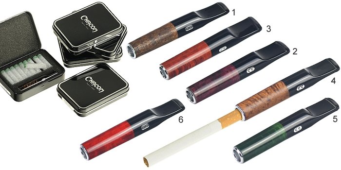 Chacom - Bocchino con Filtro 9mm Radica Verde per Sigaretta