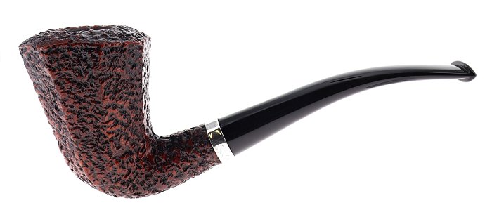 Pipa Ser Jacopo dalla Gemma R1 A rusticata marrone shape chimney panel dublin vera in argento