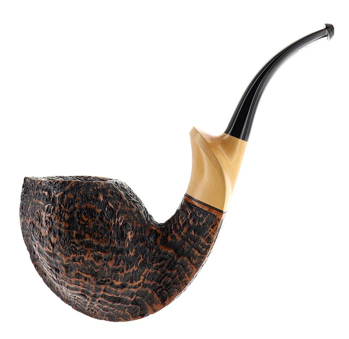 Pipa C-pipe GRUPPO 7 sabbiata marrone shape freehand magnum full bent