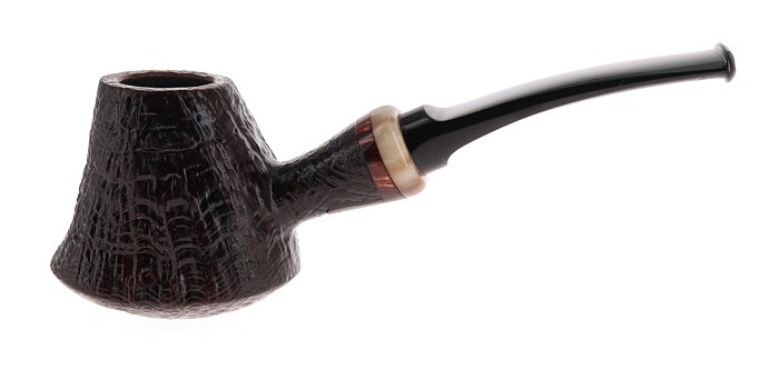 Pipa Damini sabbiata marrone shape freehand vulcano