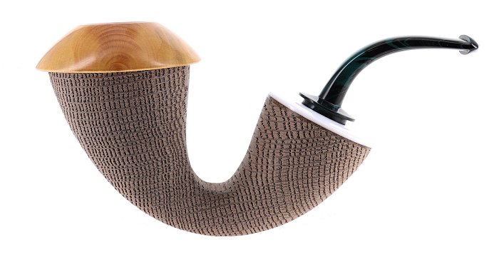 Pipa Mimmo Provenzano COLLECTION REVERSE CALABASH Morta Bog Oak