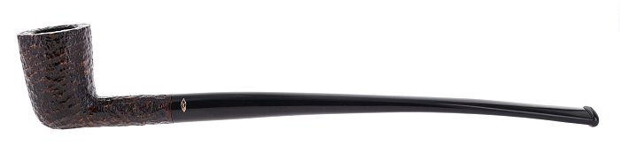 Pipa Savinelli Churchwarden 401, Rusticata Brownblast, shape Dublin dritta, filtro 3mm