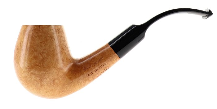 Pipa Mastro Geppetto by Ser Jacopo EXIMIA liscia naturale shape bent egg 9mm