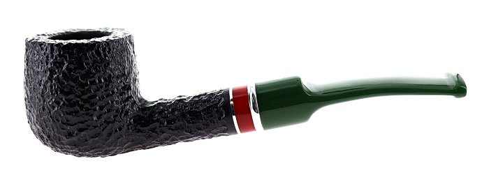 Pipa SAVINELLI St. Nicholas 2025 121 rusticata shape stand up cherrywood poker - FIltro 6mm - Edizione Limitata