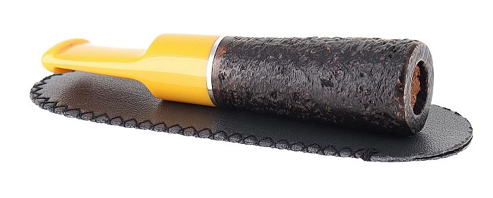 Fuma Toscani - Bocchino in Metacrilato e Radica con Filtro 9mm - GIALLO