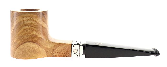 Pipa L'Anatra dalle Uova d'Oro POKER d'ASSI liscia ulivo shape stand up poker