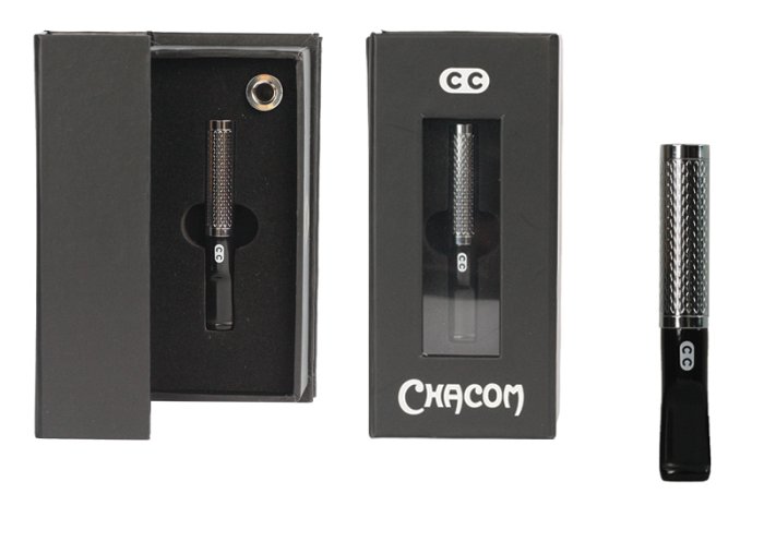 Chacom - Bocchino Twin Grana Riso e Chrome per Sigaretta Classica e Slim