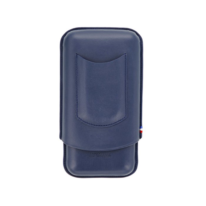 ST Dupont - ATELIER - Porta Sigari Triplo in Pelle - Blue