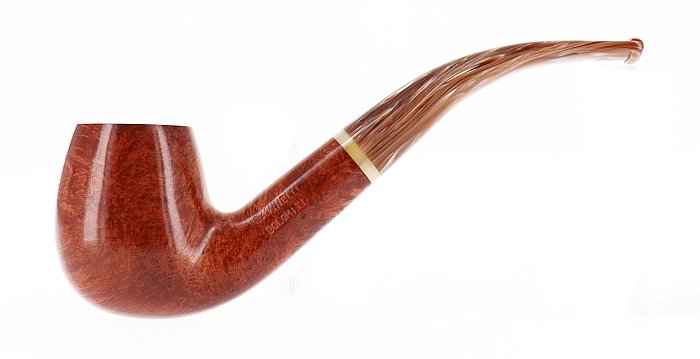 Pipa Savinelli Dolomiti 602 liscia marrone shape bent filtro 6mm