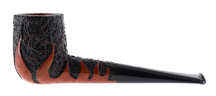 Pipa Castello 100° ANNIVERSARIO TABACCHERIA GUZZI Fiamme rusticata shape stand up billiard Edizione Limitata Numerata N° 23/29