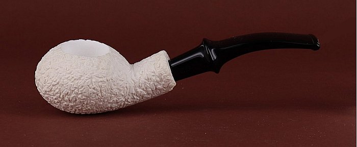 Pipa in Schiuma di mare Altinay rusticata shape petite tomato semicurva
