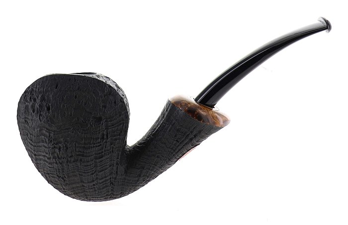 Pipa DUCA BARONE sabbiata scura shape freehand