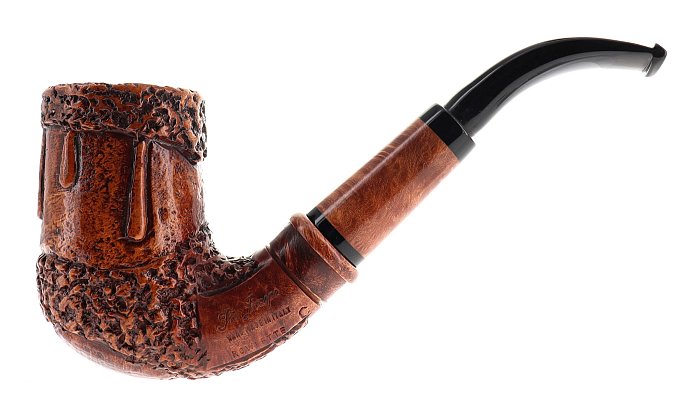 Pipa Ser Jacopo dalla Gemma ROWLETTE C "PIPACCIA" C finissaggio dedicato shape bent billiard chimney
