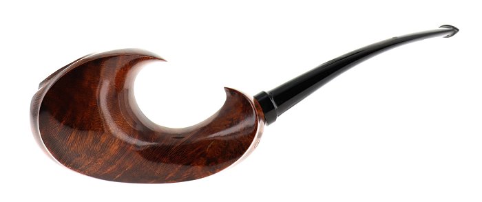 Pipa C-pipe GRUPPO 3 liscia marrone shape freehand