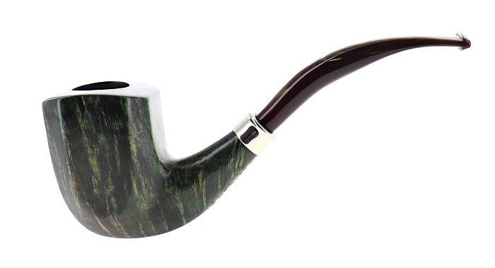 Pipa Ardor GUZZI SPECIAL 100 MARTE finissaggio liscio verde shape panel bent billiard