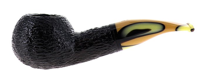 Pipa Savinelli Paloma Rusticata Nera 320 6mm
